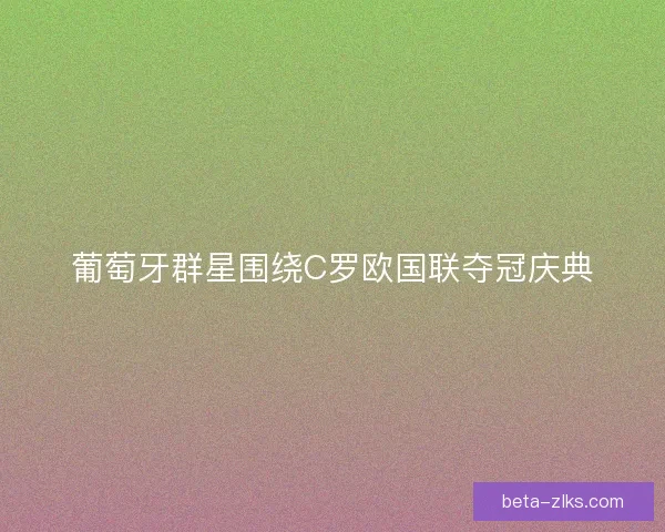 葡萄牙群星围绕C罗欧国联夺冠庆典